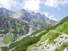 Mountain helling en wandelroutes in de Hoge Tatra